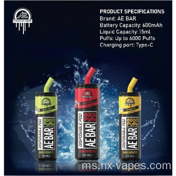 Panas menjual bar vape ae bar 6000puffs
